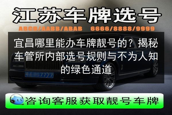 宜昌哪里能办车牌靓号的？揭秘车管所内部选号规则与不为人知的绿色通道 第3张