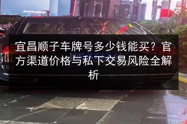 宜昌顺子车牌号多少钱能买？官方渠道价格与私下交易风险全解析