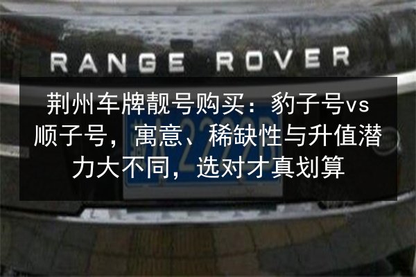 荆州车牌靓号购买:豹子号vs顺子号,寓意、稀缺性与升值潜力大不同,选对才真划算 第2张 荆州车牌靓号购买:豹子号vs顺子号,寓意、稀缺性与升值潜力大不同,选对才真划算 第2张