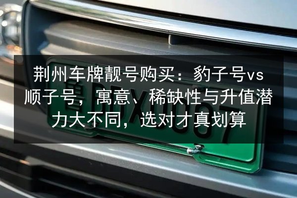 荆州车牌靓号购买:豹子号vs顺子号,寓意、稀缺性与升值潜力大不同,选对才真划算 第3张 荆州车牌靓号购买:豹子号vs顺子号,寓意、稀缺性与升值潜力大不同,选对才真划算 第3张