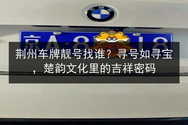 荆州车牌靓号找谁?寻号如寻宝,楚韵文化里的吉祥密码 第3张 荆州车牌靓号找谁?寻号如寻宝,楚韵文化里的吉祥密码 第3张