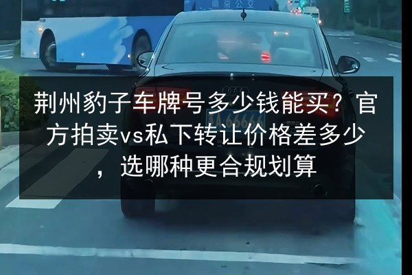 荆州豹子车牌号多少钱能买？官方拍卖vs私下转让价格差多少，选哪种更合规划算 第2张