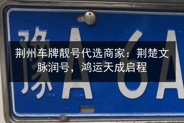 荆州车牌靓号代选商家：荆楚文脉润号，鸿运天成启程 第3张