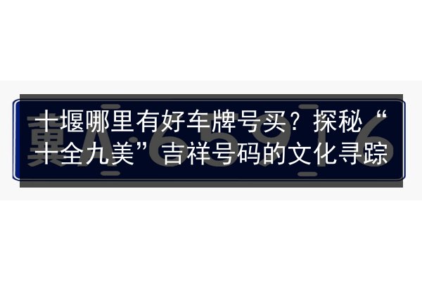 十堰哪里有好车牌号买?探秘“十全九美”吉祥号码的文化寻踪 第2张 十堰哪里有好车牌号买?探秘“十全九美”吉祥号码的文化寻踪 第2张