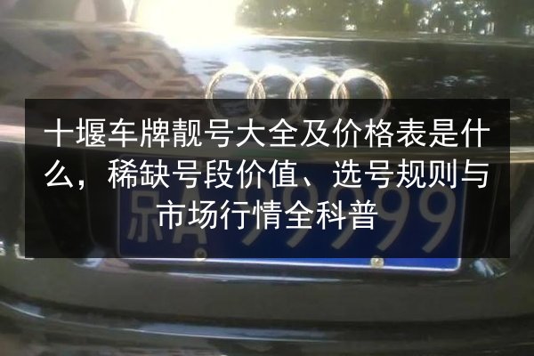 十堰车牌靓号大全及价格表是什么，稀缺号段价值、选号规则与市场行情全科普