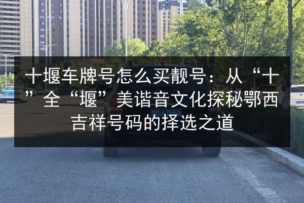 十堰车牌号怎么买靓号:从“十”全“堰”美谐音文化探秘鄂西吉祥号码的择选之道 第3张 十堰车牌号怎么买靓号:从“十”全“堰”美谐音文化探秘鄂西吉祥号码的择选之道 第3张