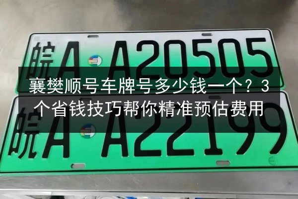 襄樊顺号车牌号多少钱一个？3个省钱技巧帮你精准预估费用 第2张