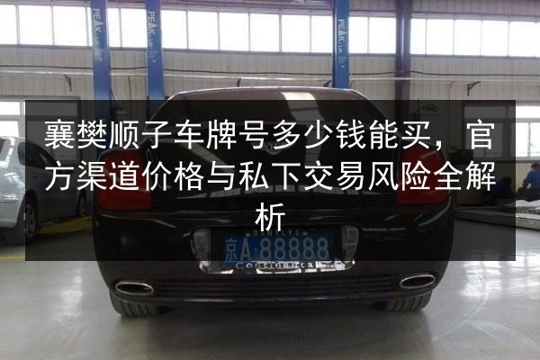 襄樊顺子车牌号多少钱能买，官方渠道价格与私下交易风险全解析 第3张